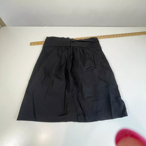 Vintage Diane von Furstenberg Mini A-line Skirt Womens Size 10 Black Bow 90s - Picture 7 of 7